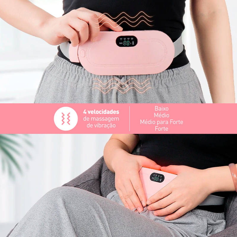 MenstrualPad Massageador e Aquecedor Para Alívio de Cólicas Menstruais